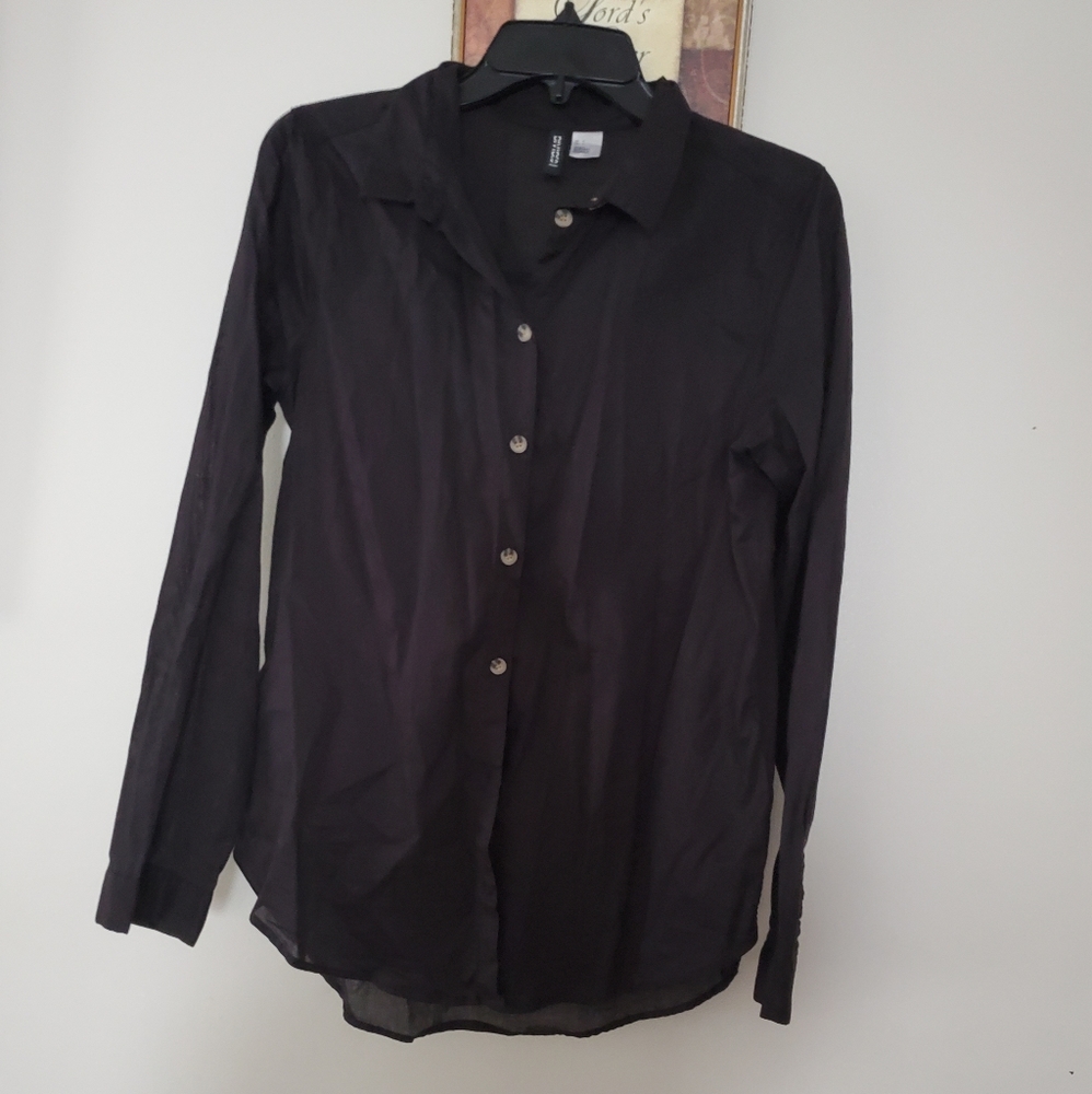 Black button up top